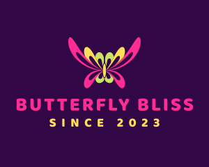 Butterfly - Insect Butterfly Garden logo design