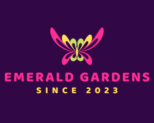 Insect Butterfly Garden logo design