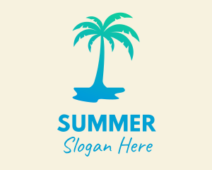 Tropical Palm Tree logo design