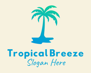 Tropical Palm Tree logo design