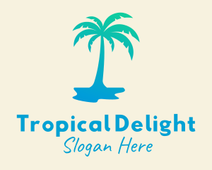 Tropical Palm Tree logo design