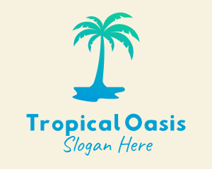 Tropical Palm Tree logo design