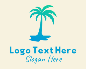 Tropical Palm Tree Logo