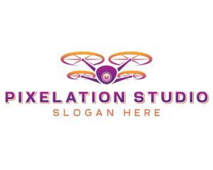 Aerial Camera Drone logo design