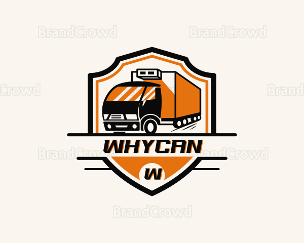 Logistics Delivery Truck Logo