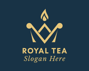 Royal Flame Crown  logo design