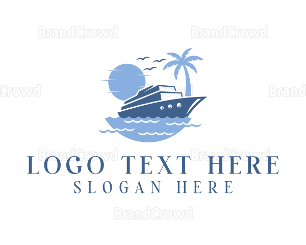 Ocean Cruise Ship Logo