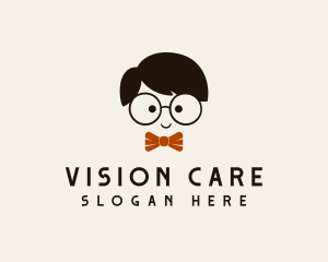 Optometrist - Geek Boy Glasses logo design