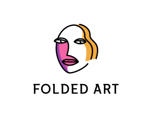 Woman Face Art logo design