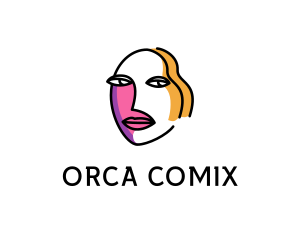 Portrait - Woman Face Art logo design