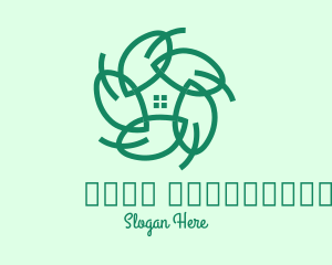 Plant - Green Home Gardening Leaves logo design