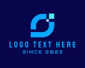 Online App - Modern Pixel Technology logo design