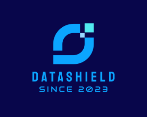 Data - Modern Pixel Technology logo design