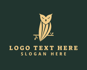 Gold - Luxe Owl Enterprise logo design