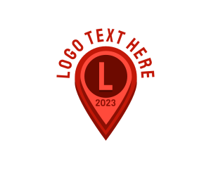 Shipping Service - Destination Pin Location Logistics logo design