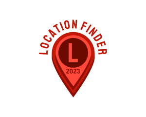 Geolocation - Destination Pin Location Logistics logo design