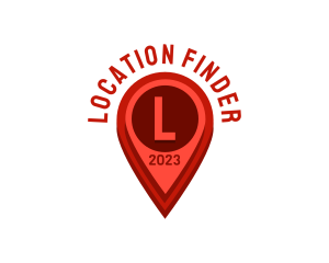 Destination Pin Location Logistics logo design