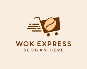 Express Coffee Shopping  logo design