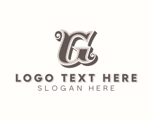 Letter G - Stylish Barbershop Letter G logo design