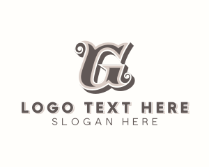 Haberdashery - Stylish Barbershop Letter G logo design