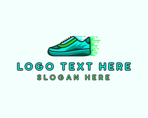 Footwear - Fitness Trainers Shoes logo design