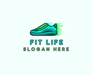 Fitness Trainers Shoes logo design