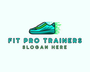 Trainers - Fitness Trainers Shoes logo design