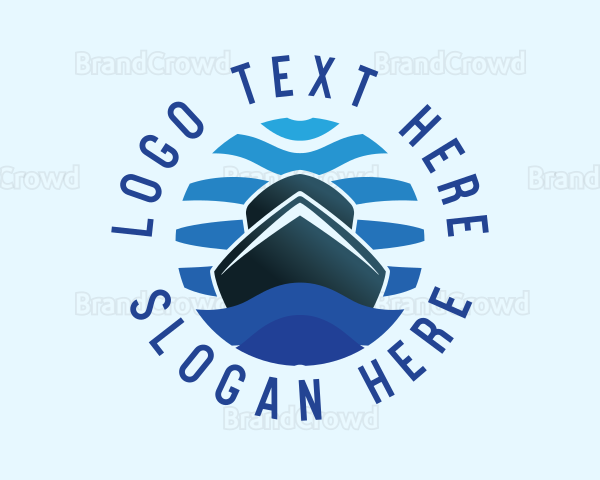 Boat Yacht Ocean Logo