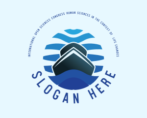 Ship - Boat Yacht Ocean logo design