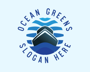 Boat Yacht Ocean logo design