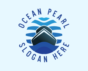 Boat Yacht Ocean logo design