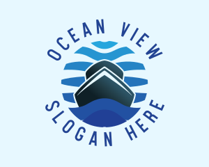 Boat Yacht Ocean logo design