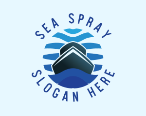 Boat Yacht Ocean logo design