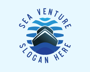 Boat Yacht Ocean logo design