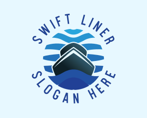 Boat Yacht Ocean logo design