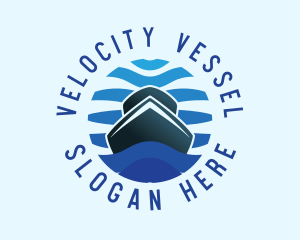 Speedboat - Boat Yacht Ocean logo design