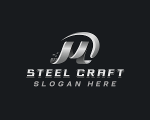 Steel - Industrial Steel Machinist logo design