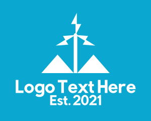 Wind Power - Wind Turbine Fan logo design