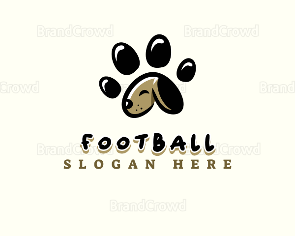 Puppy Paw Pet Logo