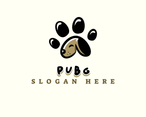 Puppy Paw Pet Logo