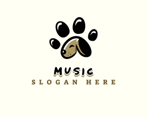 Puppy Paw Pet Logo
