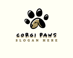 Puppy Paw Pet logo design