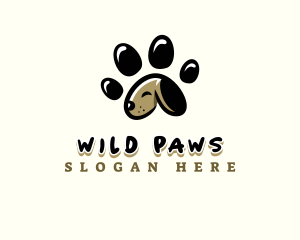 Puppy Paw Pet logo design