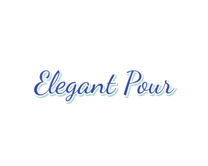 Elegant Cursive Wordmark logo design