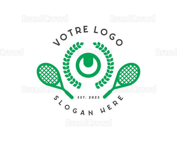 Tennis Game Tournament Logo