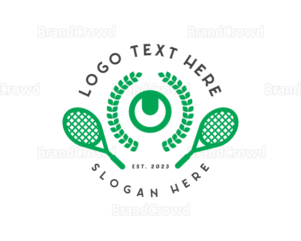 Tennis Game Tournament Logo