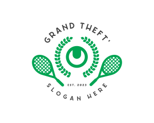 Tennis Game Tournament logo design