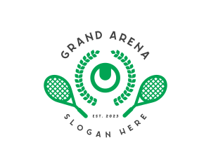 Tennis Game Tournament logo design