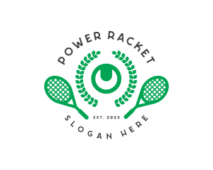 Racket - Tennis Game Tournament logo design