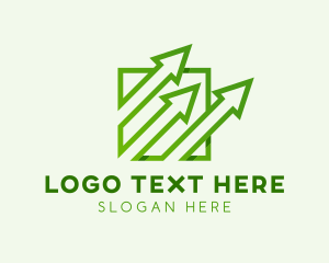 Statistics - Arrow Graph Statistics logo design